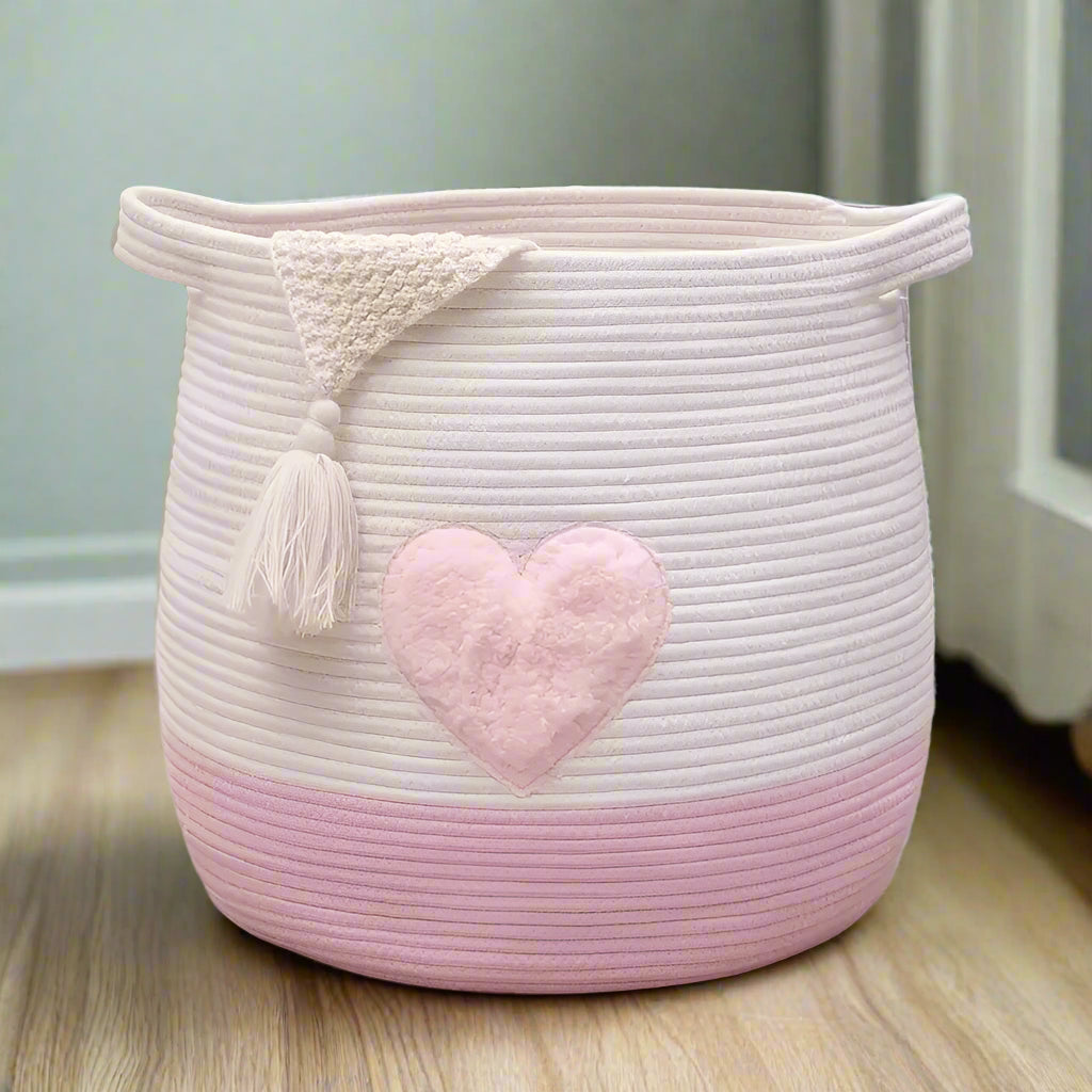 Pink Rope Basket