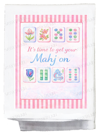 Dish Towel, Mahjong, It's time to get your Mahj on