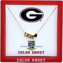 N202 - UGA Georgia Heart Necklace