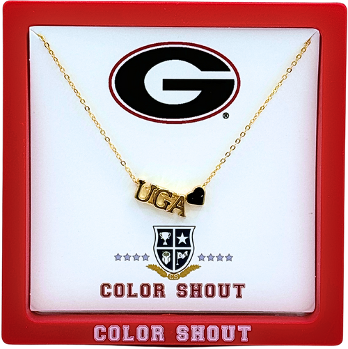 N202 - UGA Georgia Heart Necklace