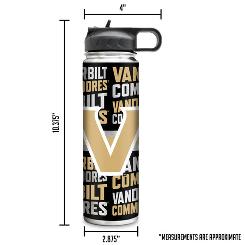 NCAA  Vanderbilt Commodores  22oz Stainless Steel Tumbler