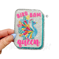 Bird Bam Queen Peacock Tile Mahjong Sequins Patch - Small