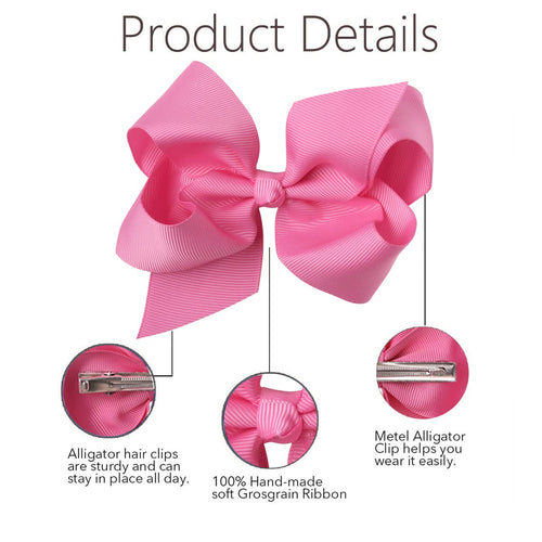 6" Handmade Grosgrain Hairbow