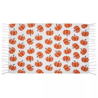 Pumpkin Fringe Rug