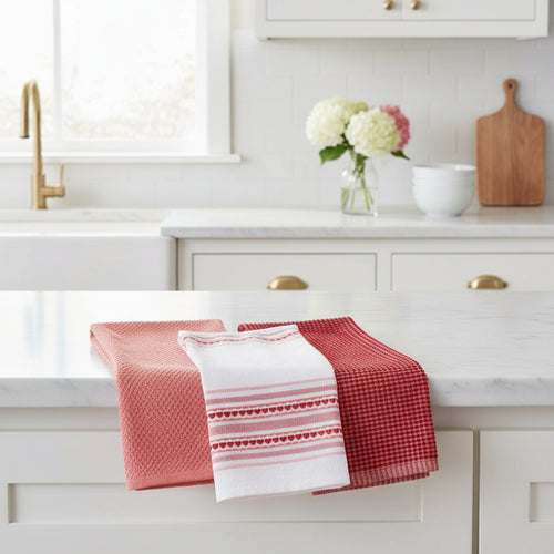 Valentine Kitchen Towels Set