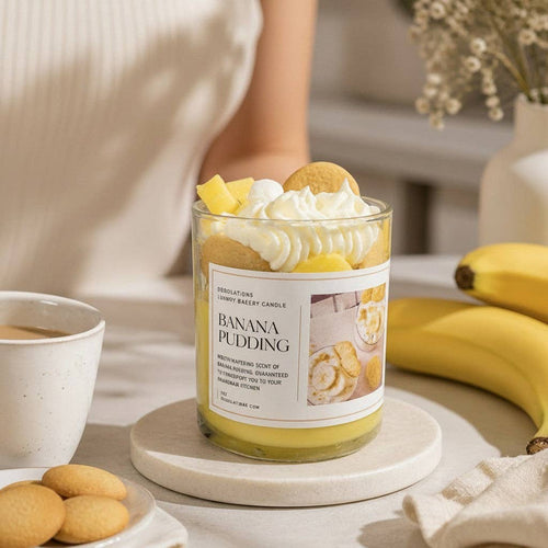 Doodlations Luxury Candle | Banana Pudding