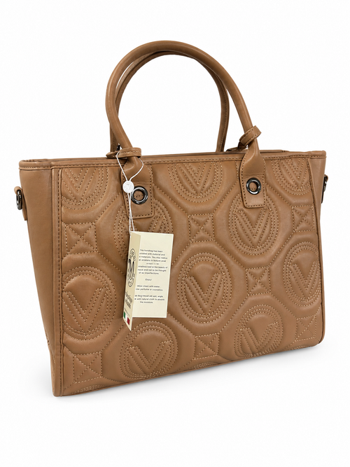 Valentino Orlandi Taupe W/gunmetal Large Tote Bag #2