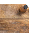Artisan Wood 14x18x3 Natural Mango Wood Footed Serving Board