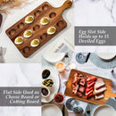 Reversible Wooden Egg Platter