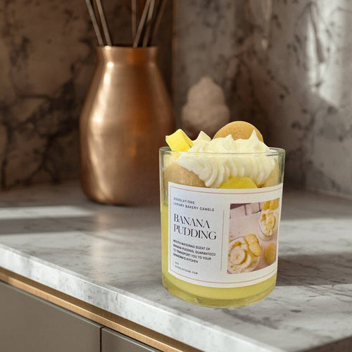 Doodlations Luxury Candle | Banana Pudding