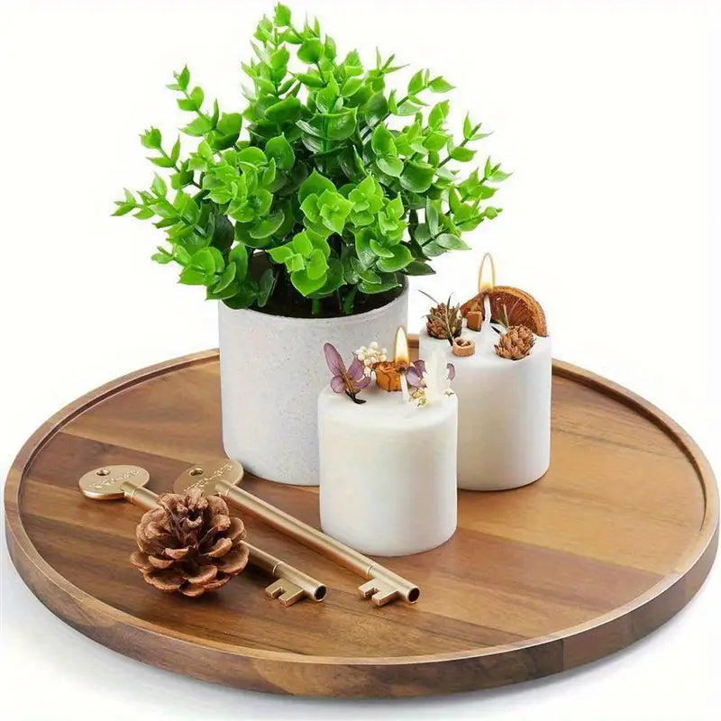 Rotating Wood Tray