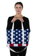 Stars and Stripes USA Flag Canvas Tote Bag