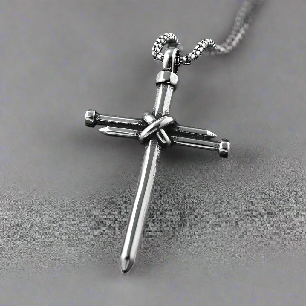 Stainless Steel Cross Pendant Necklace