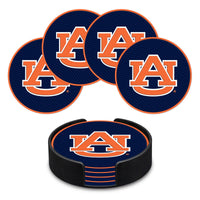 NCAA  Auburn Tigers    PVC Coaster Set (4-Pack)