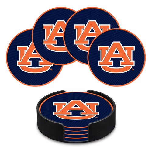 NCAA  Auburn Tigers    PVC Coaster Set (4-Pack)