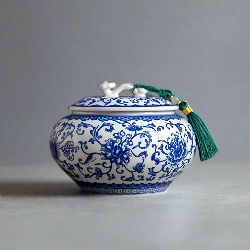 Porcelain Tassel Jar