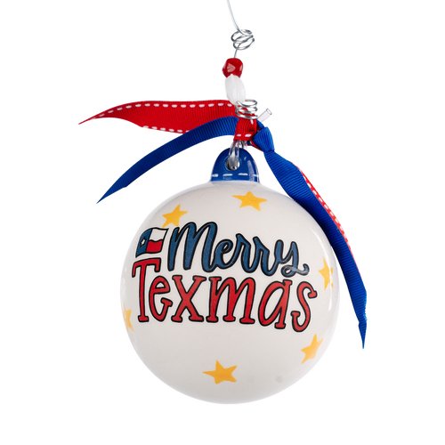 Merry Texmas Blue Bonnet Ornament- Christmas Décor