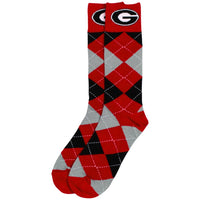 Georgia Bulldogs Argyle Dress Socks