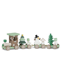 Small Taupe & Mint Train Set