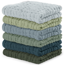 Muslin Baby Washcloths, Soft 10"x10" Cotton by Comfy Cubs