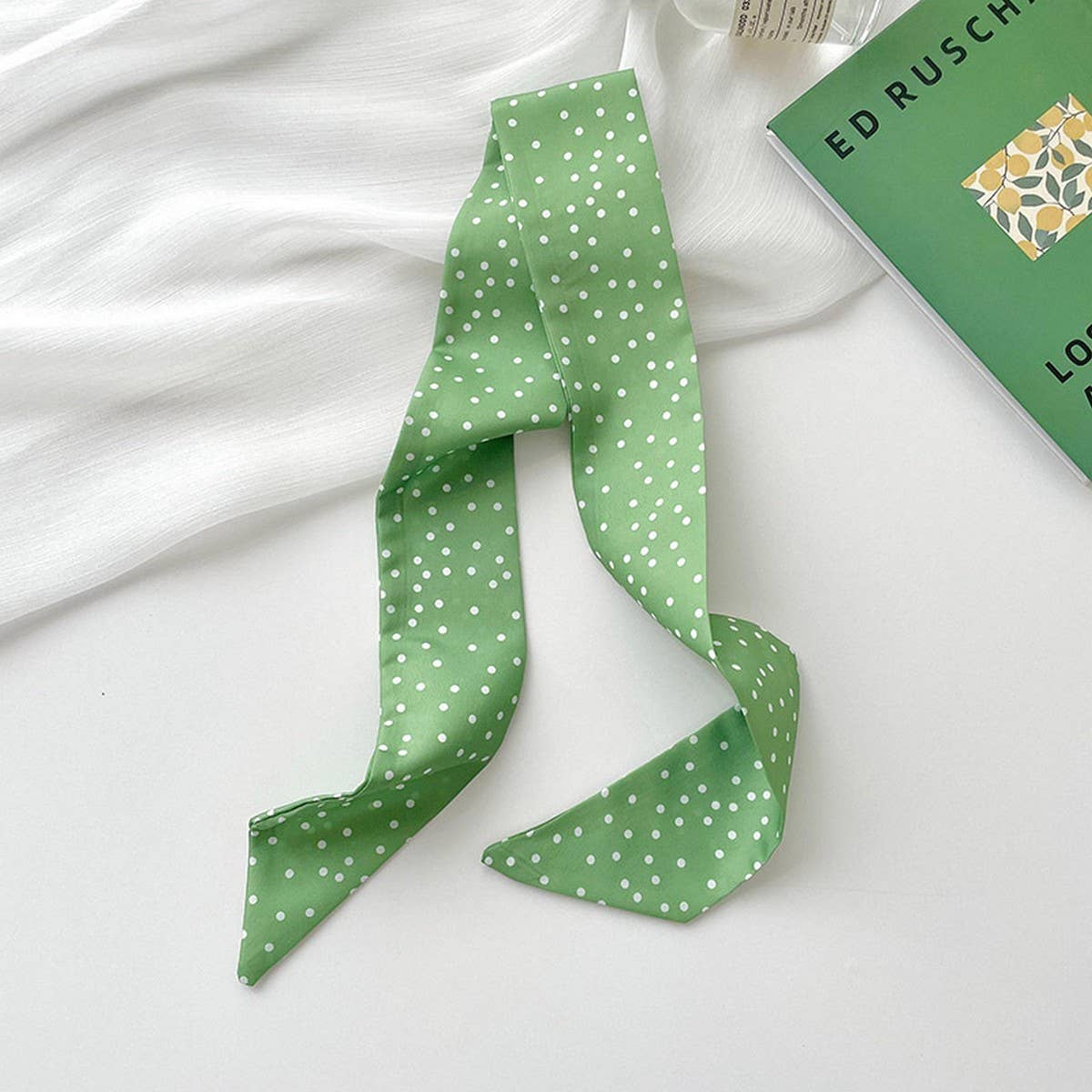 GREEN FRESH AND NARROW LONG FASHIONABLE HAIR BAND_CWAHA4142