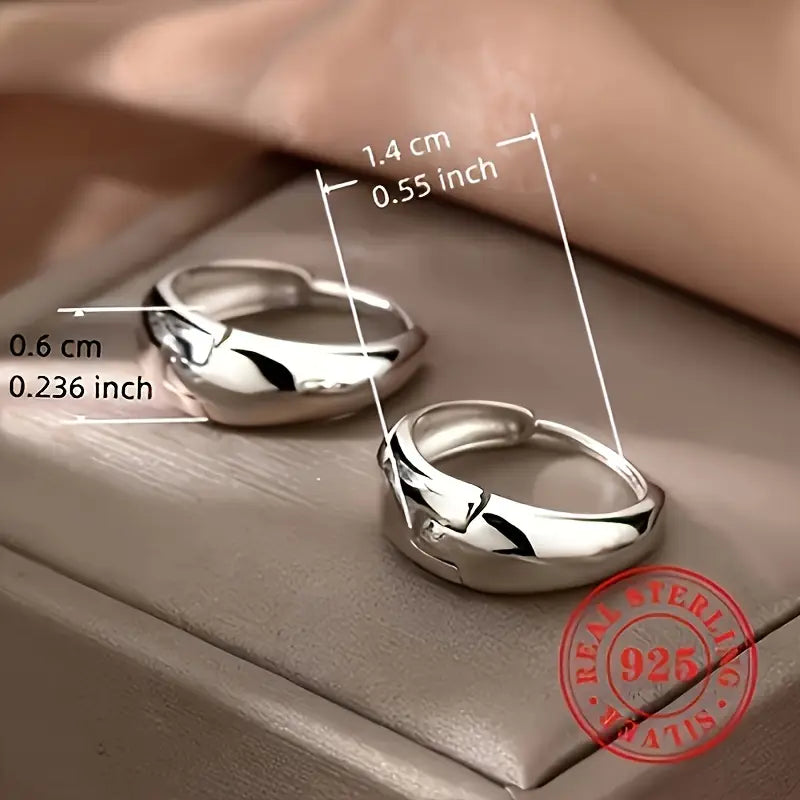 Sterling Silver Small Hoop Earrings