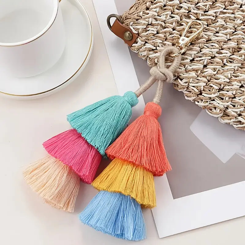 Handwoven Tassel Keychain