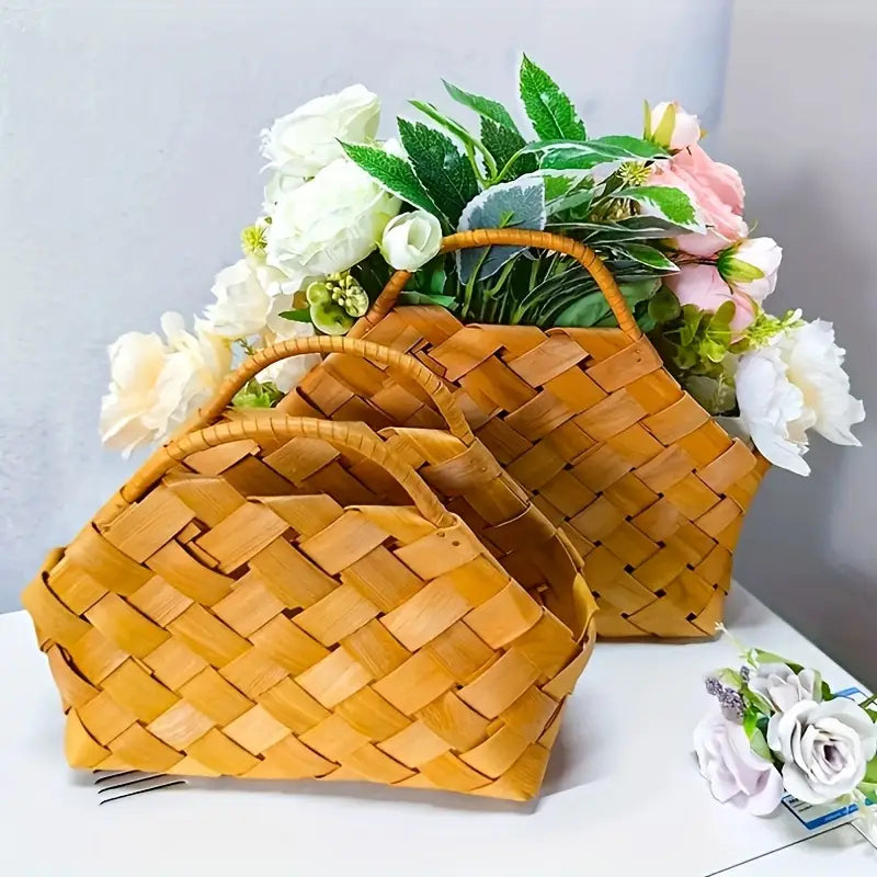 Handwoven Bamboo Basket