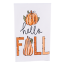 Hello Fall Pumpkin Tea Towel