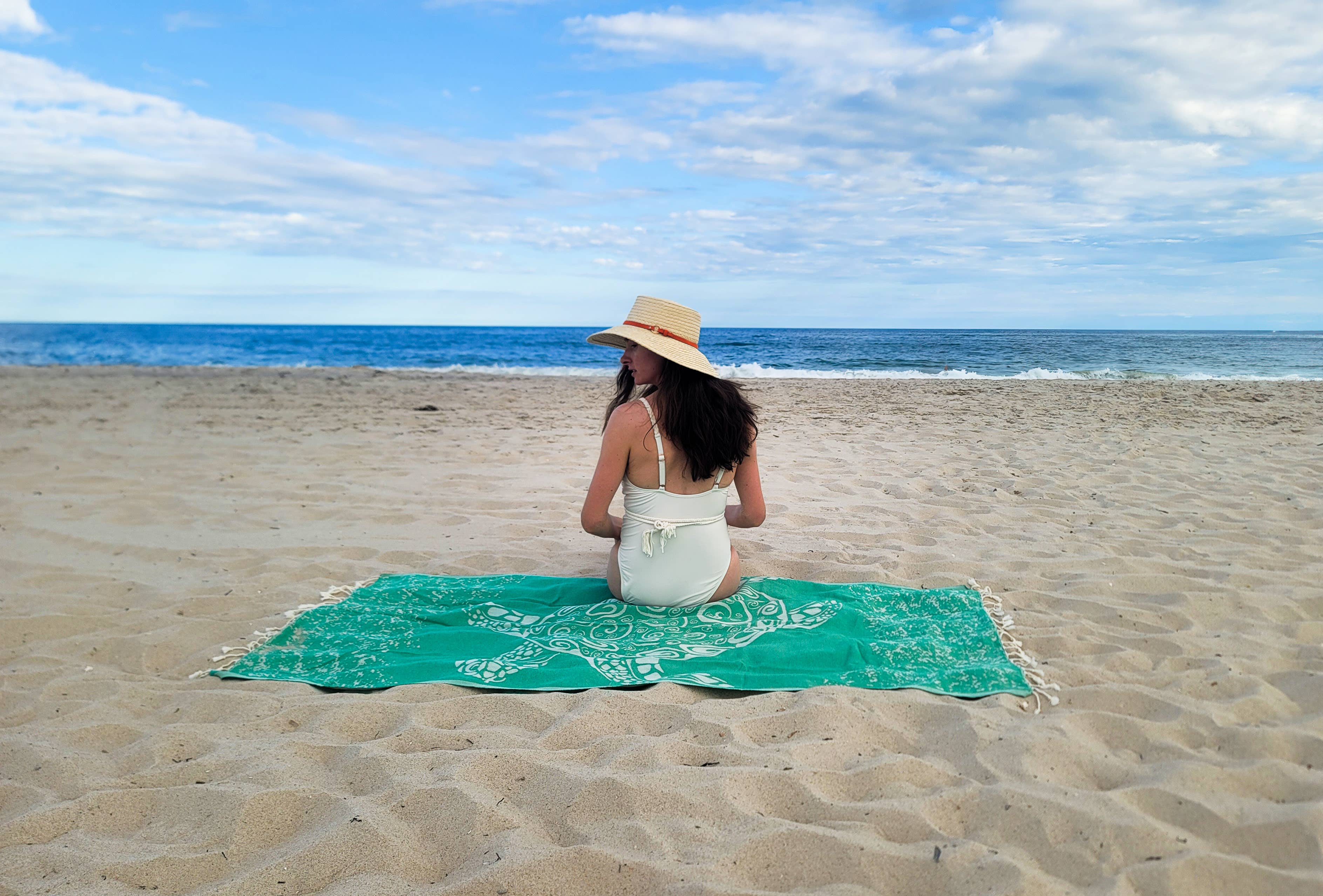 Caretta Beach Towel | Oversized Turkish Towel | Sand Free