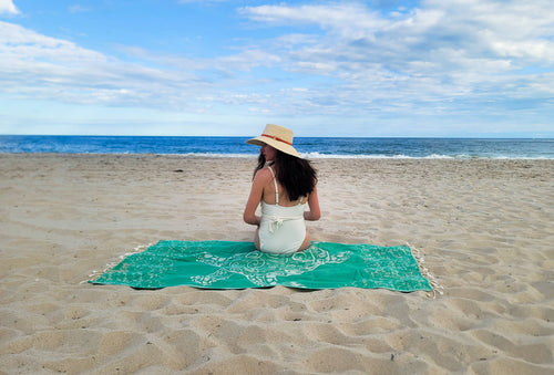Caretta Beach Towel | Oversized Turkish Towel | Sand Free
