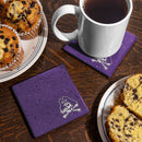 NCAA  East Carolina Pirates Purple Laser Engr.   Coaster