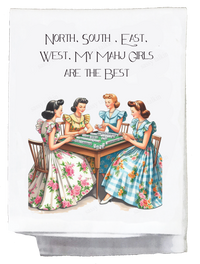 Dish Towel, Mahjong, North South East West