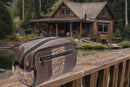 Shot Shell Brown Pebble Old School Camo Men's Toiletry Dopp Bag.