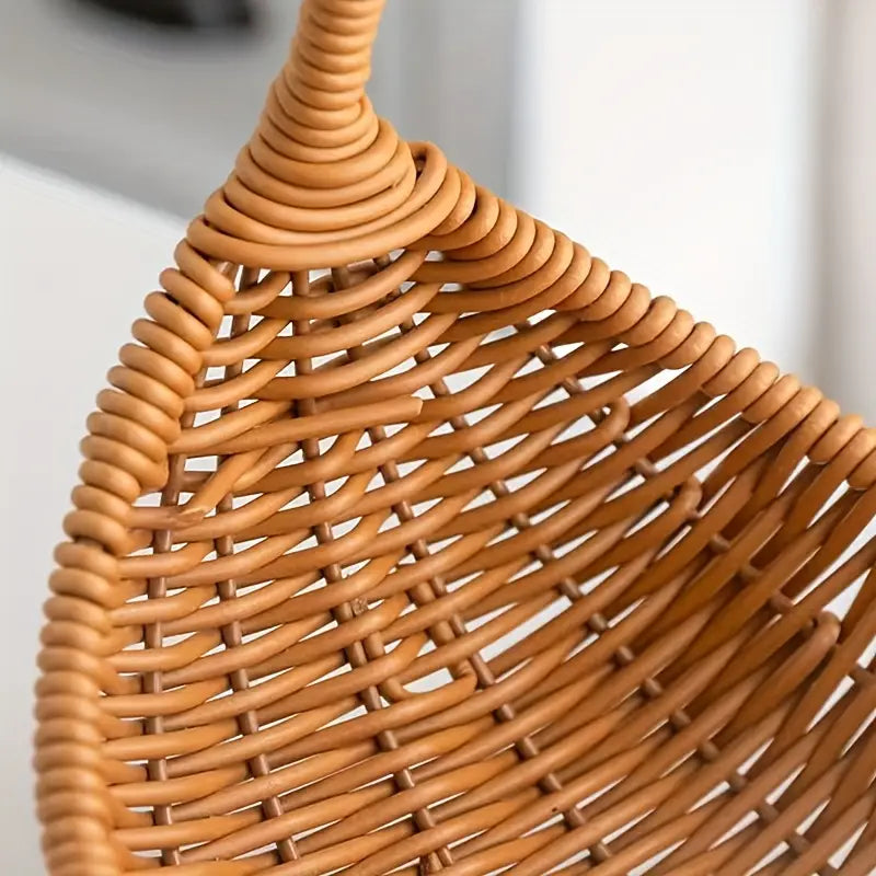 Faux Rattan Basket