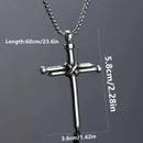 Stainless Steel Cross Pendant Necklace
