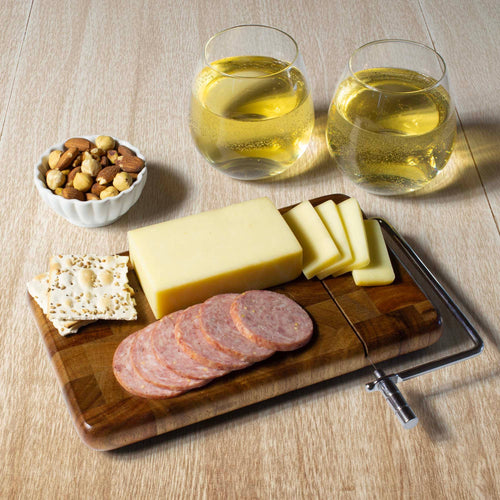 Rock & Branch® Acacia Charcuterie Board with Cheese Slicer