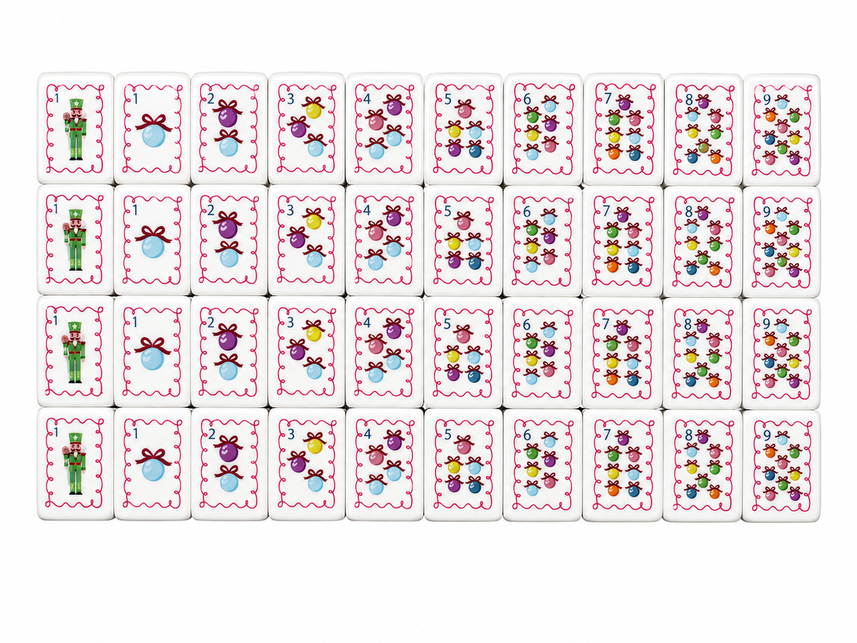 Mahjong Tiles - Christmas Nutcrackers