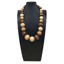 BOHEMIAN COLORFUL ROUND WOODEN BEADS NECKLACE_CWMM4866