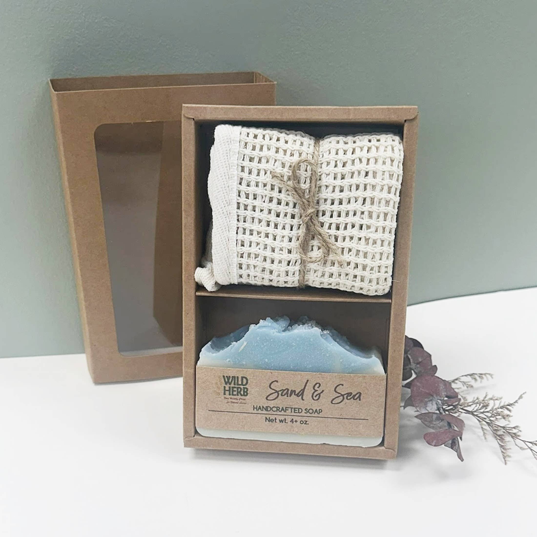 Natural Soap Boxed Gift Set + Sisal Soap Cloth Best Seller