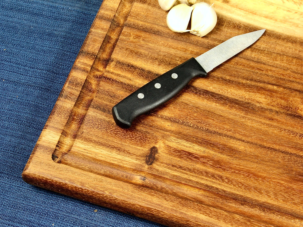 Extra Large Live Edge Square End Board with Juice Groove