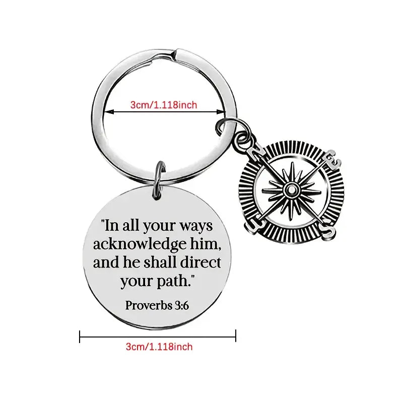 "In All Your Ways" Keychain