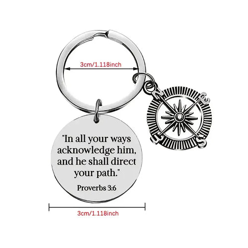"In All Your Ways" Keychain