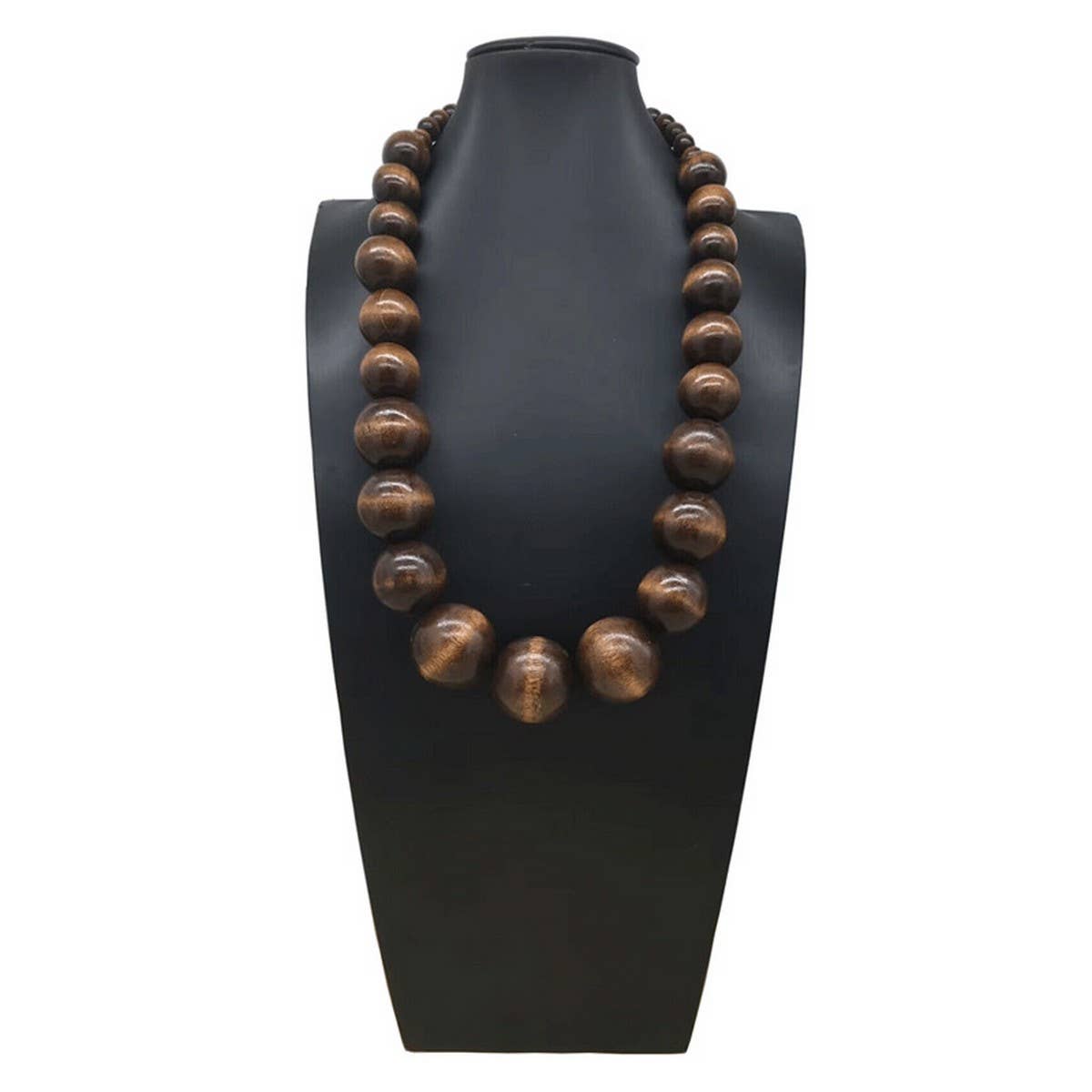 BOHEMIAN COLORFUL ROUND WOODEN BEADS NECKLACE_CWMM4866