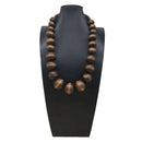 BOHEMIAN COLORFUL ROUND WOODEN BEADS NECKLACE_CWMM4866