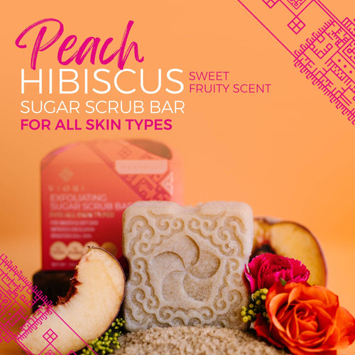 Peach Hibiscus Sugar Scrub Bar