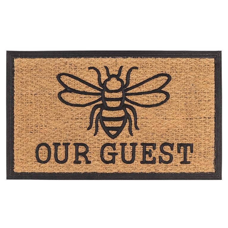 Bee Our Guest Doormat-18x30"L