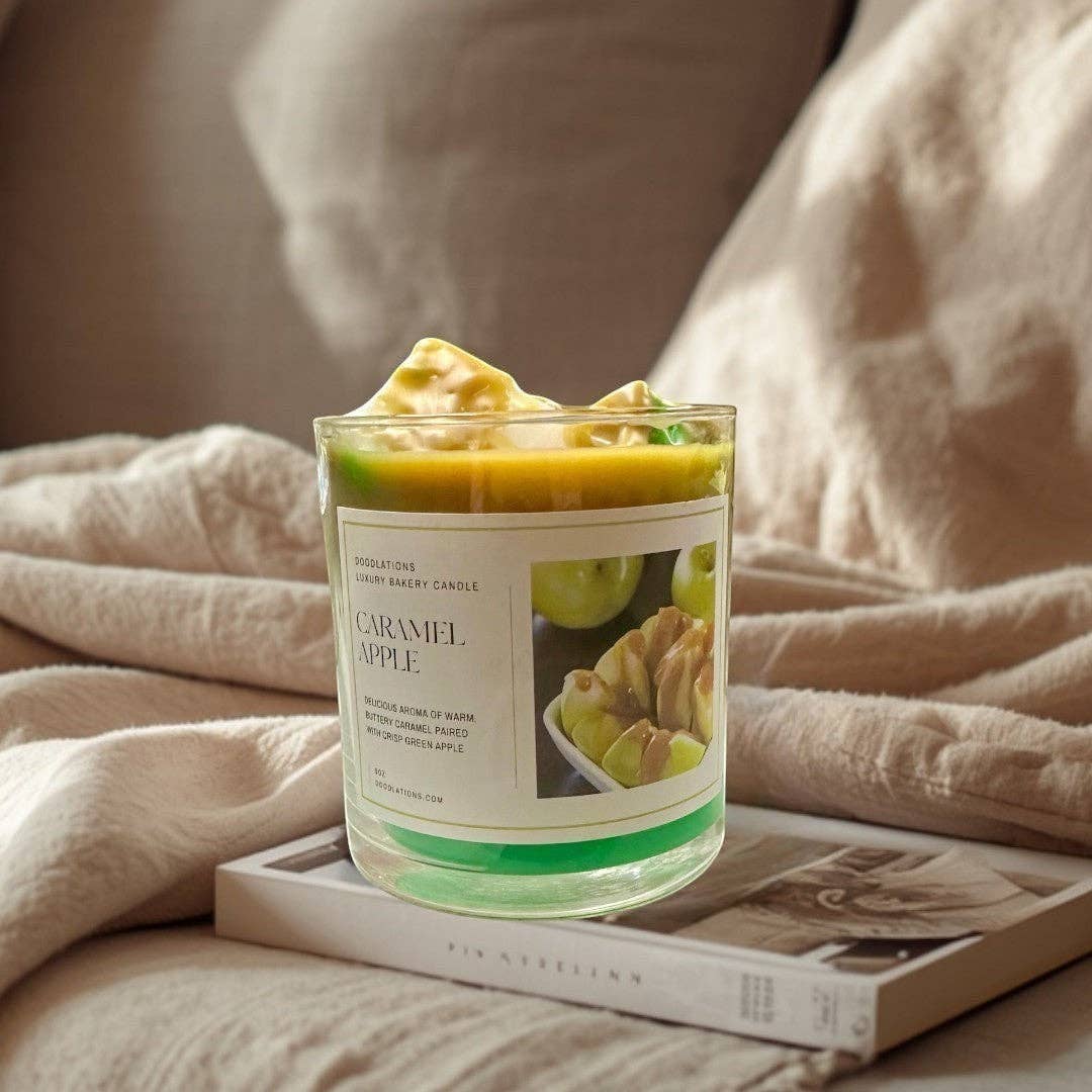 Doodlations Luxury Candle | Apple Caramel