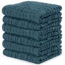 Muslin Baby Washcloths, Soft 10"x10" Cotton by Comfy Cubs
