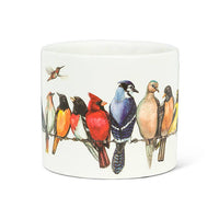 Sm Birds on Wire Planter-4.5" D